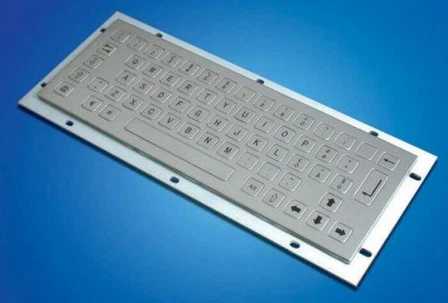 Kiosk Metal Keyboard with 64 Stainless Keys