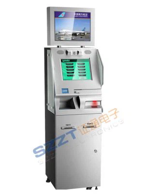 Free Standing Lobby Self Check in Kiosk with Tickets / Receipt Printing, Information Inquiry