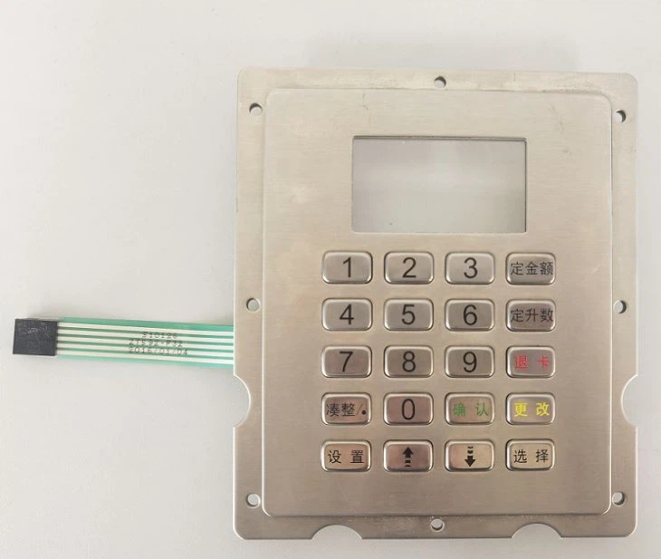 ZT592F Stainless Steel Keypad For Kiosk / Telecom Inquiry Terminal