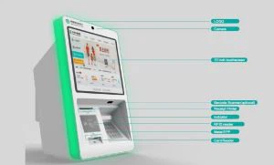 Wall Mounted Touch Screen Payment Kiosk For ABC